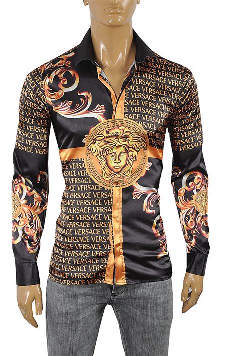 versace inspired shirt men's|Versace style shirts for men.